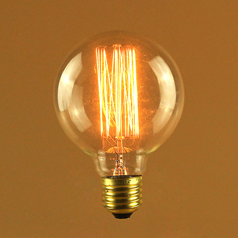 1 x NEW Vintage THORN EMI Decor Lamp 100W B22 BC CLEAR G95 Globe Light Bulb Lamp 