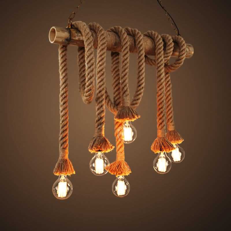 Pretty Cool Zula Edison Rope Hanging Lamp